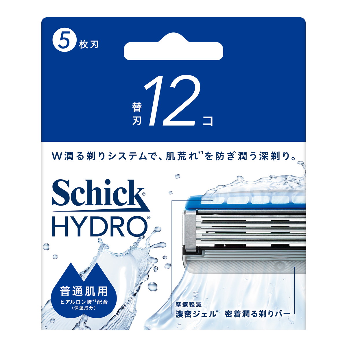 【送料込・まとめ買い×10個セット】シック ハイドロ 普通肌 替刃 12コ Schick 男性用 髭剃り|姫路流通センター