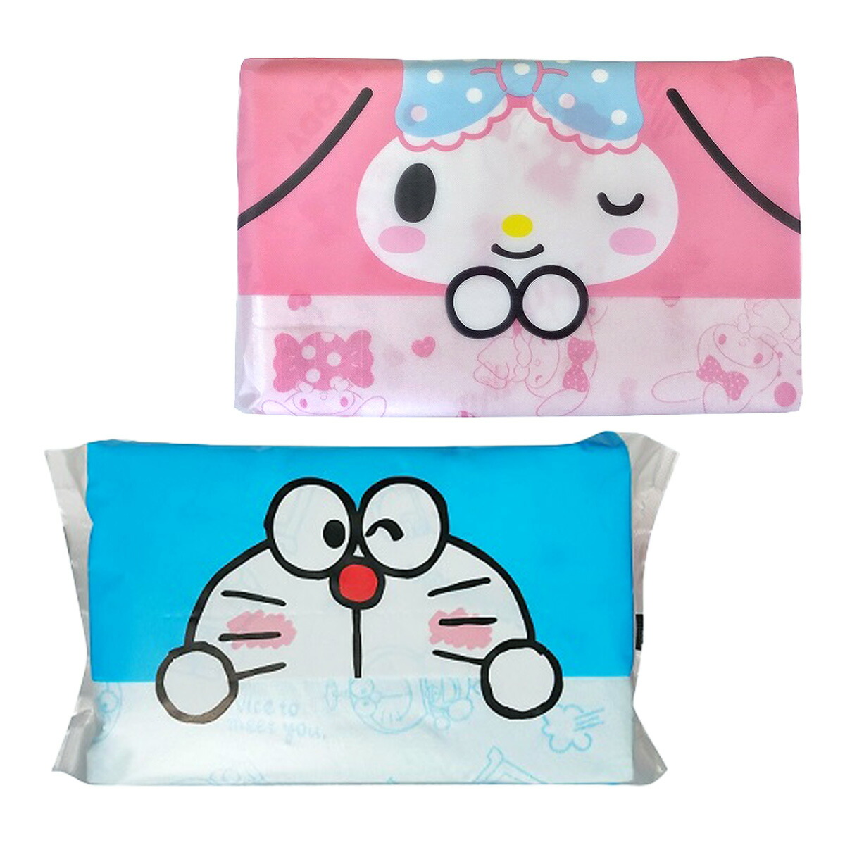 【限界値下げ❣️】ハローキティドラえもん コラボ　 テッシュカバー 本日限定限界値下げ❣️】ハローキティ ドラえもん コラボ
