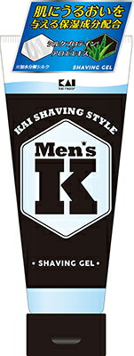 【ケース販売 送料込】 貝印 ＭＥＮＳ メンズ　シルクプロテイン配合　シェービングジェル×60個セット (4901331001369)