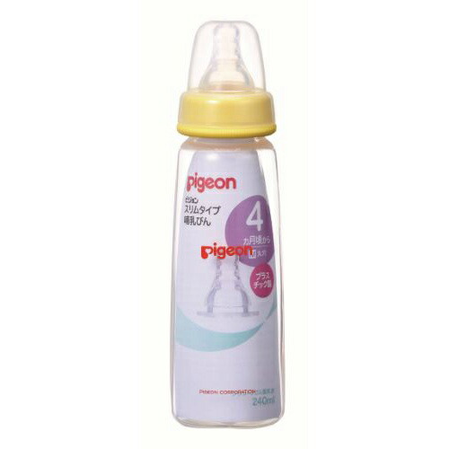 【送料込・まとめ買い&times;060】ピジョン スリムタイプ ほ乳びん　プラスチック製　２４０ＭＬ &times;060点セット（4902508003650）｜姫路流通センター