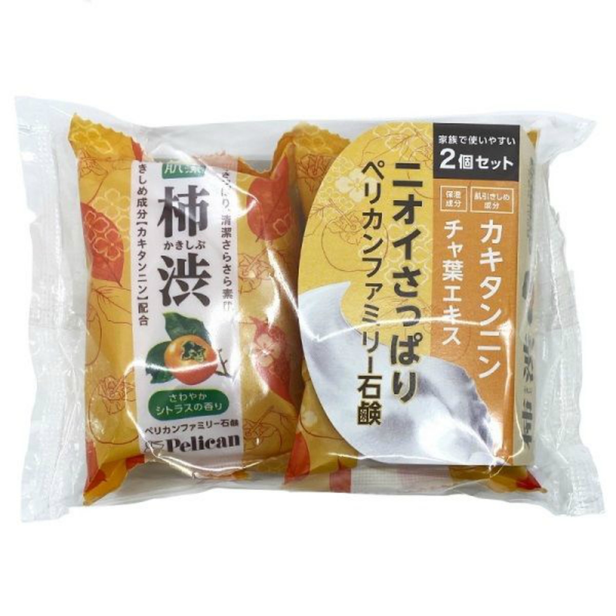 返品交換不可 送料込 まとめ買い 48 ペリカン石鹸 送料込 まとめ買い 48 2個セット 48点セット ペリカン 植物性石鹸素地使用で 肌にやさしくすっきりサッパリ洗い上げる渋柿石鹸です 爽やかなシトラスの香りで 全身爽快