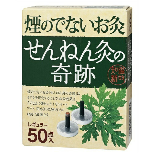 せんねん灸の奇跡 煙の出ないお灸 レギュラー 50点入(4973452312105 )※取り寄せ商品