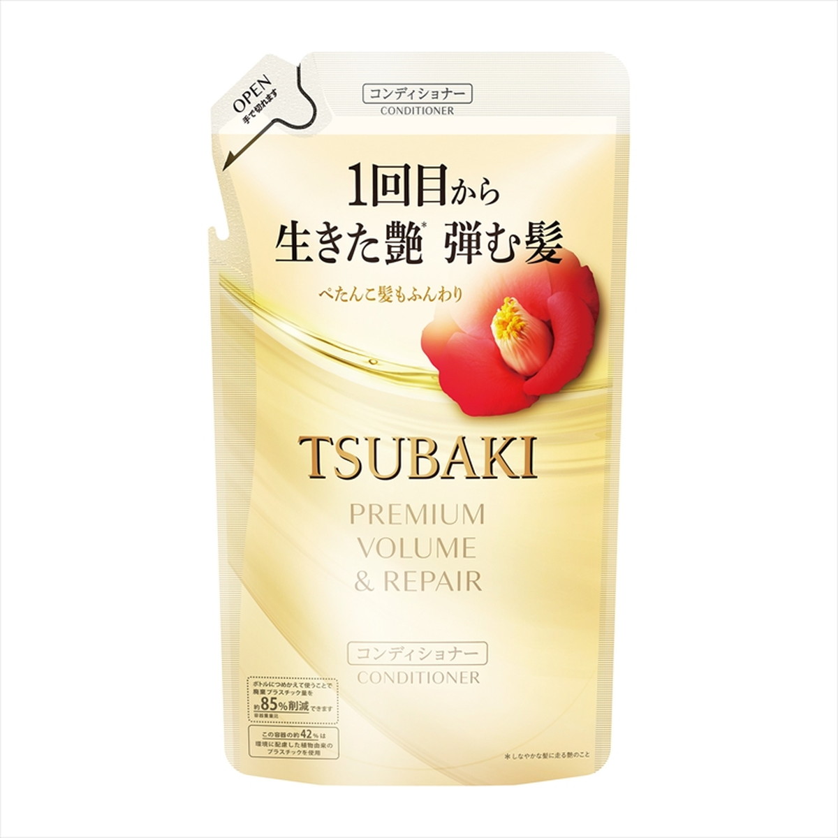 【送料込・まとめ買い×18個セット】ファイントゥデイ TSUBAKI プレミアム ボリューム&リペア コンディショナー 詰替 300mL つばき 椿 ツバキ