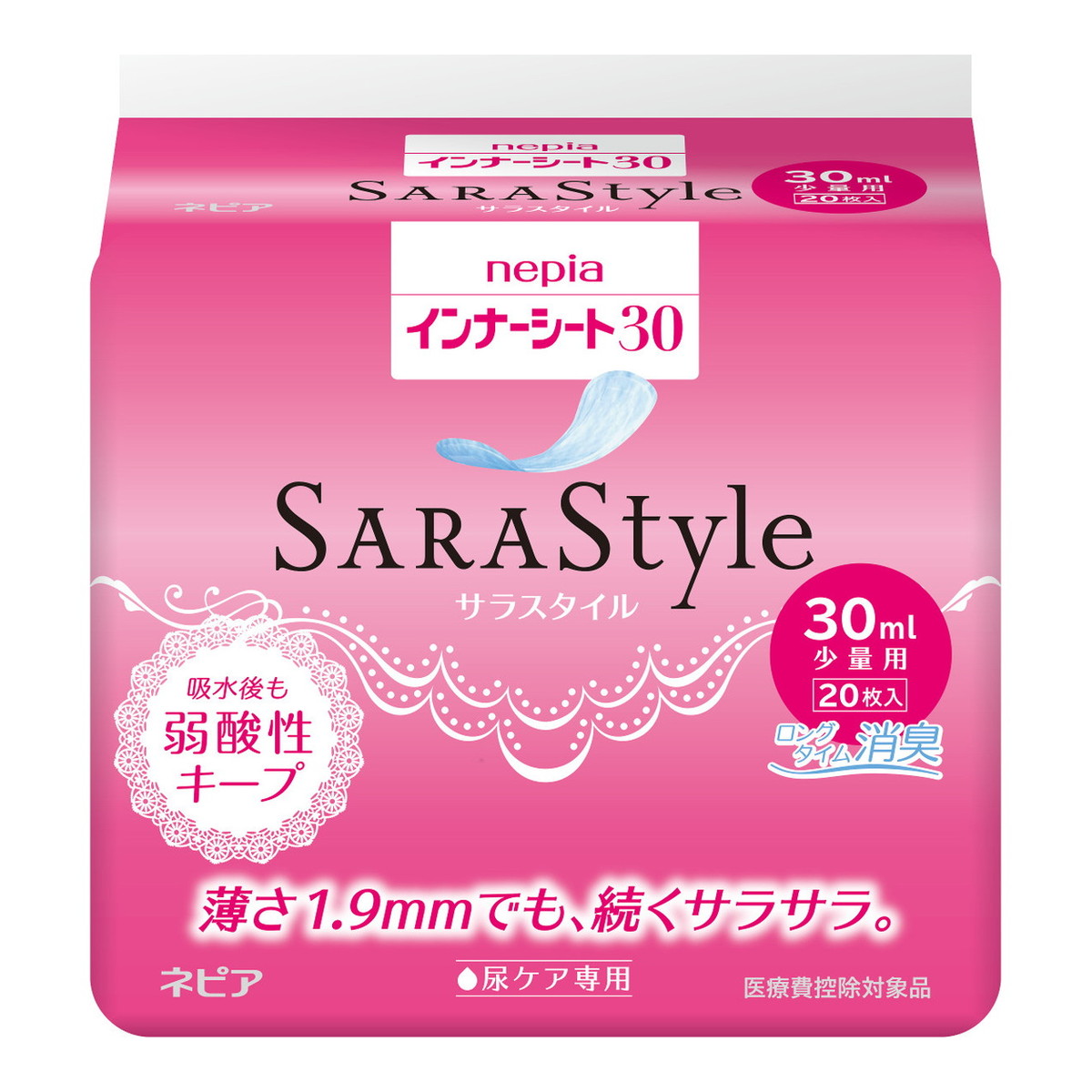 【送料込・まとめ買い&times;18個セット】ネピア インナーシート30 (20枚入) サラスタイル｜姫路流通センター