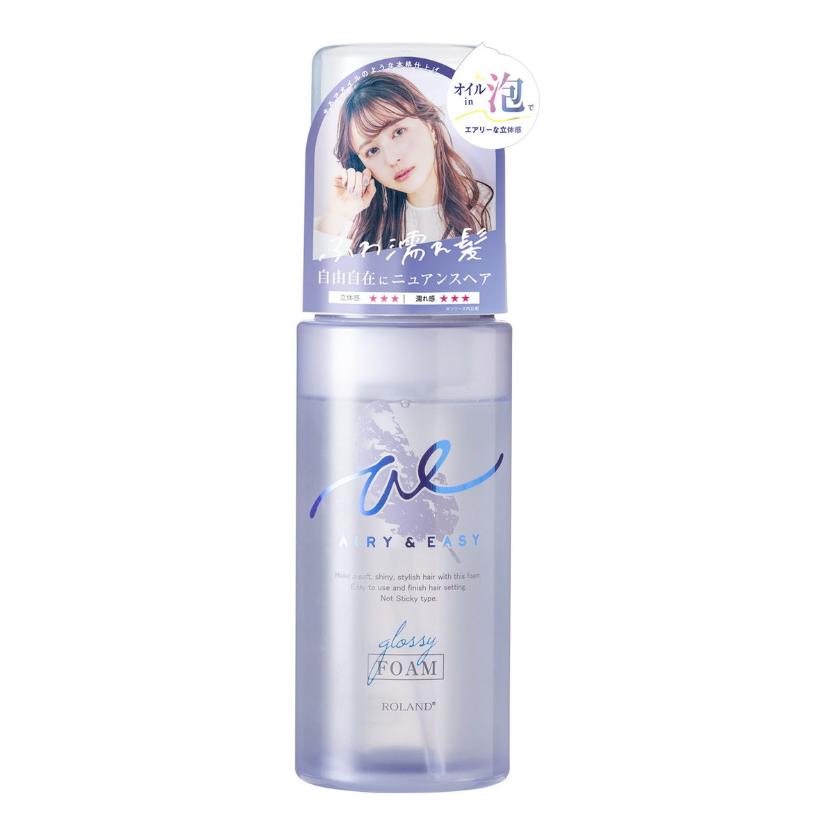 【送料込・まとめ買い×5個セット】コスメテックスローランド エアリー & イージー グロッシー オイル フォーム 150ml