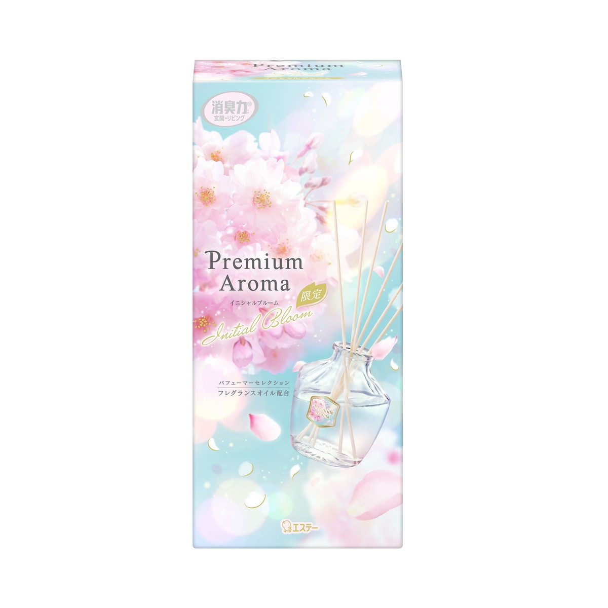 【送料込・まとめ買い×10個セット】エステー 消臭力 Premium Aroma Stick プレミアムアロマ スティック 本体 イニシャルブルーム 65mL 玄関・リビング用