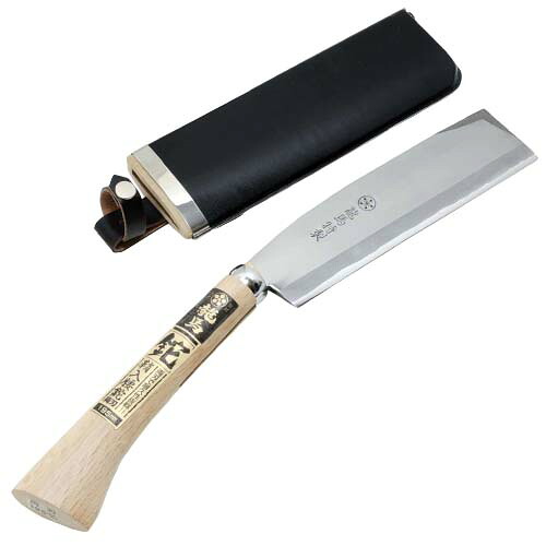 【送料込】梅鉢龍馬 鞘入腰ナタ 双刃 195MM