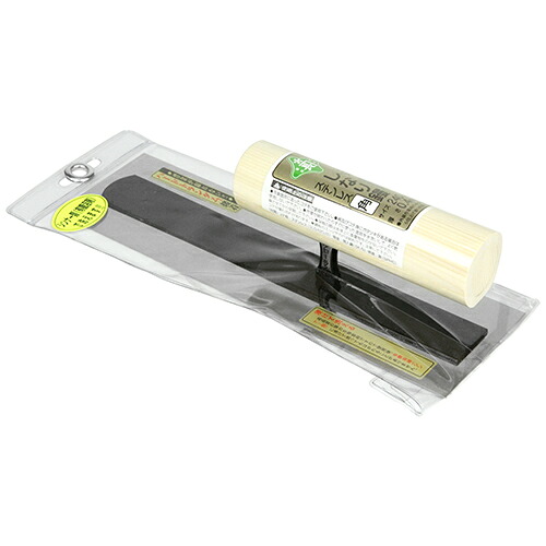 【送料込・まとめ買い×5点セット】緑長 土木造園用しなりコテステン角 240mm 0.4