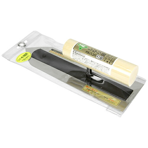 【送料込・まとめ買い×3点セット】緑長 土木造園用しなりコテステン万能 240mm 0.4