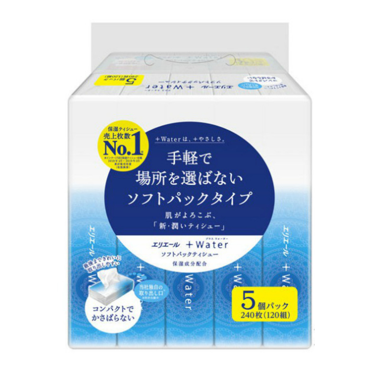 楽天市場】大王製紙 エリエール イーナ ソフトパック ティシュー 150組（300枚）*10コパック（4902011717037） : 姫路流通センター