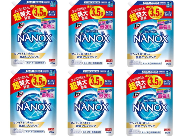 楽天市場】【決算セール】ライオン トップ スーパーナノックス NANOX 高濃度 洗濯洗剤 液体 詰め替え 超特大 1230g (  4903301306535 )※無くなり次第終了 パッケージ変更の場合あり : 姫路流通センター