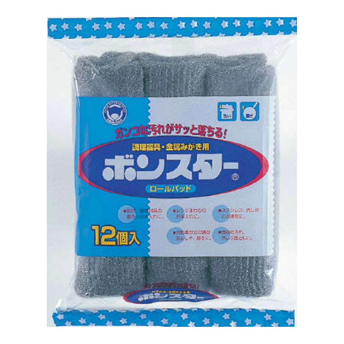 【100個で送料込】ボンスター販売 ボンスターロールパッド 12個入 ×100点セット ( 4902493110517 )