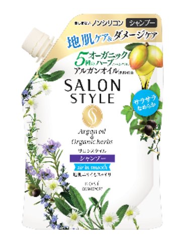 コーセーコスメポート サロンスタイル シャンプー (エアインスムース) つめかえ 詰替 360ml(4971710385717)(オーガニック・ヘアケア・美容)