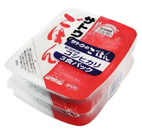【送料込・まとめ買い×12】サトウのごはん　新潟県産コシヒカリ　200g ×３食セット　×12点セット ( 計３６食 ) ( ご飯　お米　食品 ) ( 4973360564511 )※パッケージ変更の場合あり