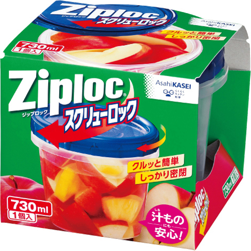 ブランド品 旭化成 ジップロック スクリューロック ７３０ＭＬ １個