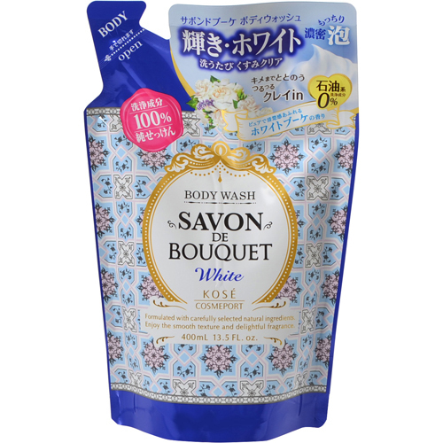 楽天市場 コーセー サボンドブーケ ホワイト ボディウォッシュ つめかえ 400ml ピュアで清潔感あふれるホワイトブーケの香り ボディシャンプー 詰め替え 姫路流通センター