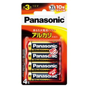 【送料込・まとめ買い×8点セット】パナソニック アルカリ乾電池単3形 4本パック Panasonic LR6XJ/ 4B　ブリスター包装 ( 4984824719873 )