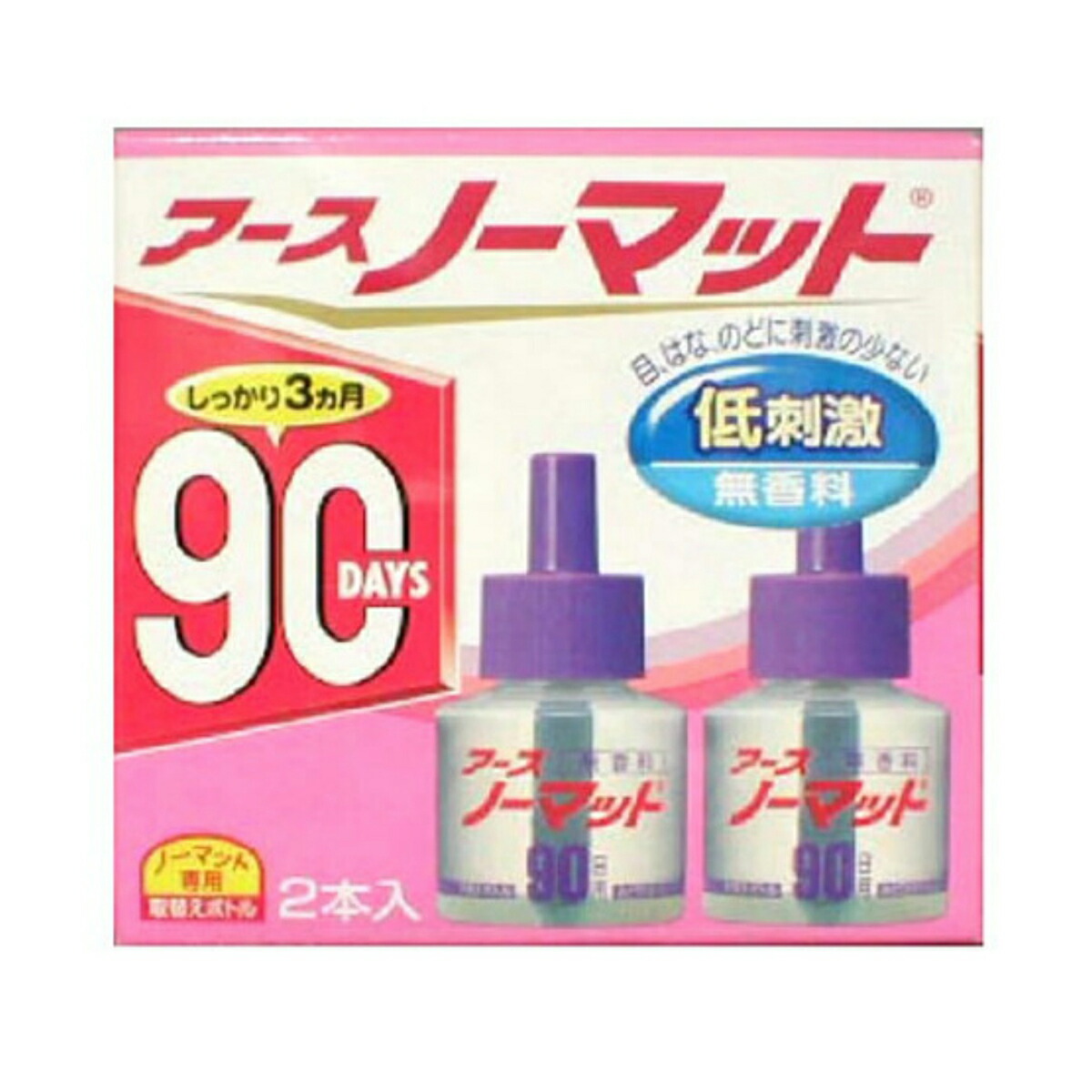 大人気の アース製薬 アース ノーマット 90日用 取替えボトル 無香料 2本入 お得パック×30点セット 4901080121011