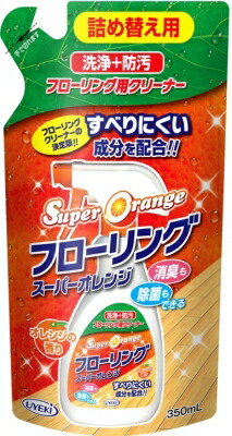 【送料込】UYEKI スーパーオレンジフローリング替350ML×24点セット ★まとめ買いでお得!ケース販売 ( 4968909156616 )|姫路流通センター