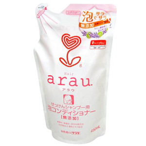 【送料込】サラヤ　arau. ( アラウ ) 泡コンディショナー つめかえ用 450ml　無添加、天然ハーブ配合×20点セット　★まとめ買いでお得！ケース販売 ( 4973512257711 )