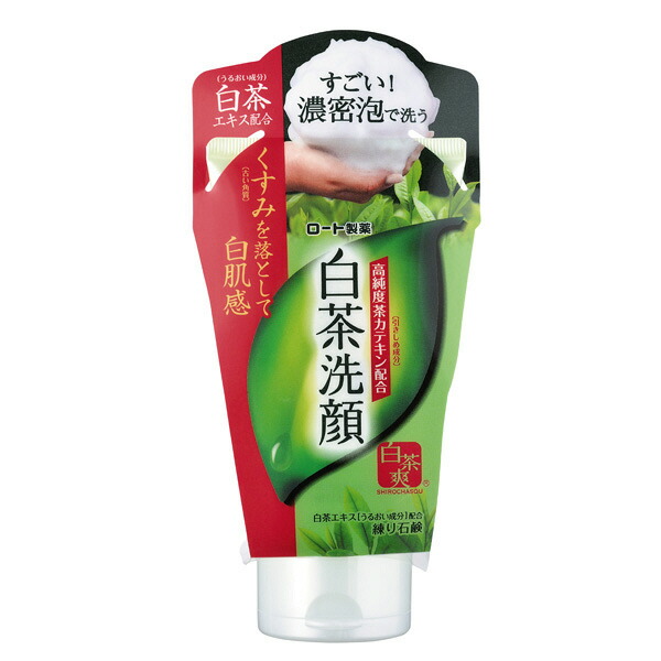 【送料込・まとめ買い×48】ロート製薬　肌研 ( ハダラボ ) 白茶練り洗顔 120g ×48点セット　自然でやさしい柚子風味の緑茶の香り ( 4987241122622 )※パッケージ変更の場合あり