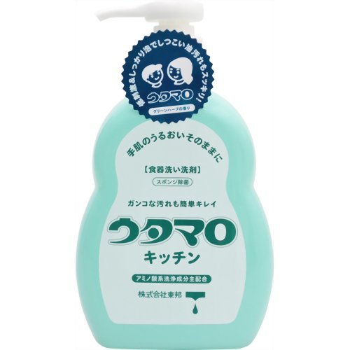 【夜の市★合算2千円超で送料無料対象】東邦　ウタマロ キッチン 300ml　本体　低刺激でヌルつきも抑えたキッチン用洗剤　さわやかなグリーンハーブの香り ( 4904766130208 )