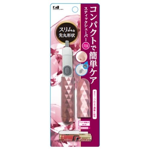 【まとめ買い&times;012】貝印 スティックシェーバー　スリムヘッド　ピンク 耳毛・鼻毛ケア 　 &times;012点セット（4901601288803）｜姫路流通センター