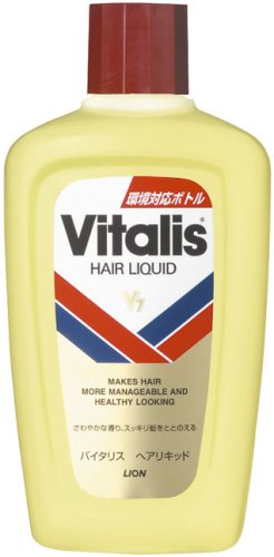 送料込 まとめ買い 9点セット ライオン バイタリス ヘアリキッド 355ml 液体整髪料 髪になじみやすく 自然なツヤで髪をすばやくととのえる液体整髪料です 髪になじみやすく 自然なツヤで髪をすばやく整えます ベタつかず シーツや枕カバーを汚しません