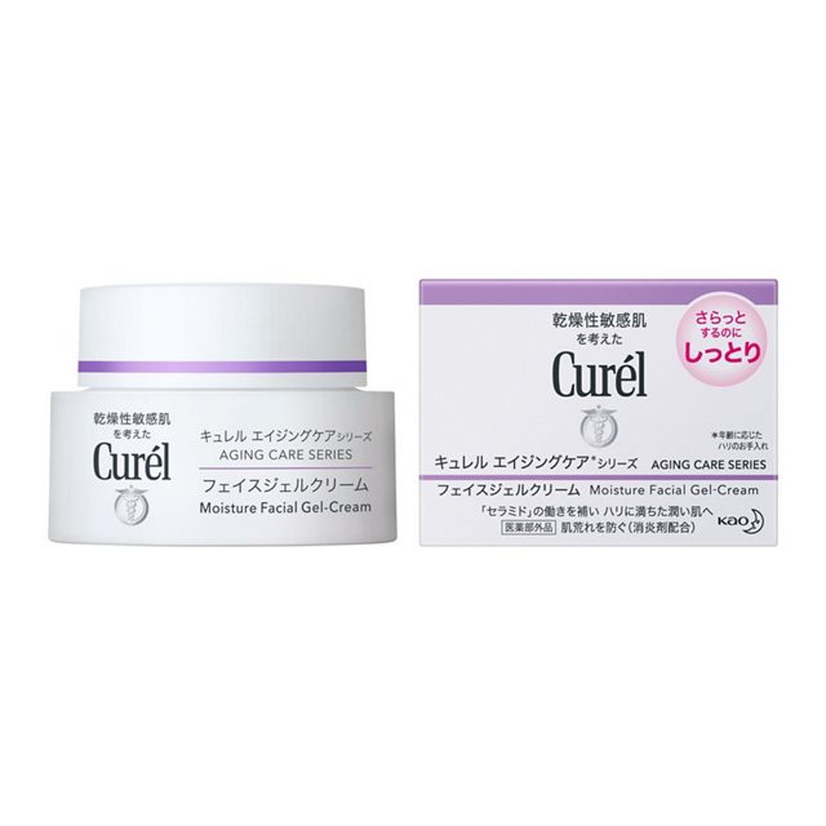 【送料込・まとめ買い&times;4個セット】花王 キュレル エイジングケアシリーズ ジェルクリーム 40g｜姫路流通センター