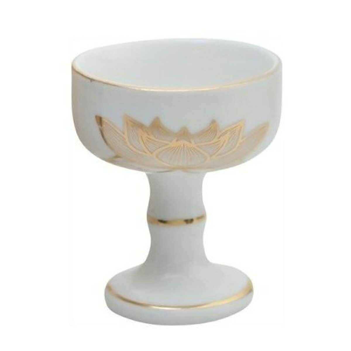 【送料込】【マルエス】白上金ハス仏器　中【１コ】×96点セット　★まとめ買いでお得！ケース販売 ( 4902741300325 ) 26,751円