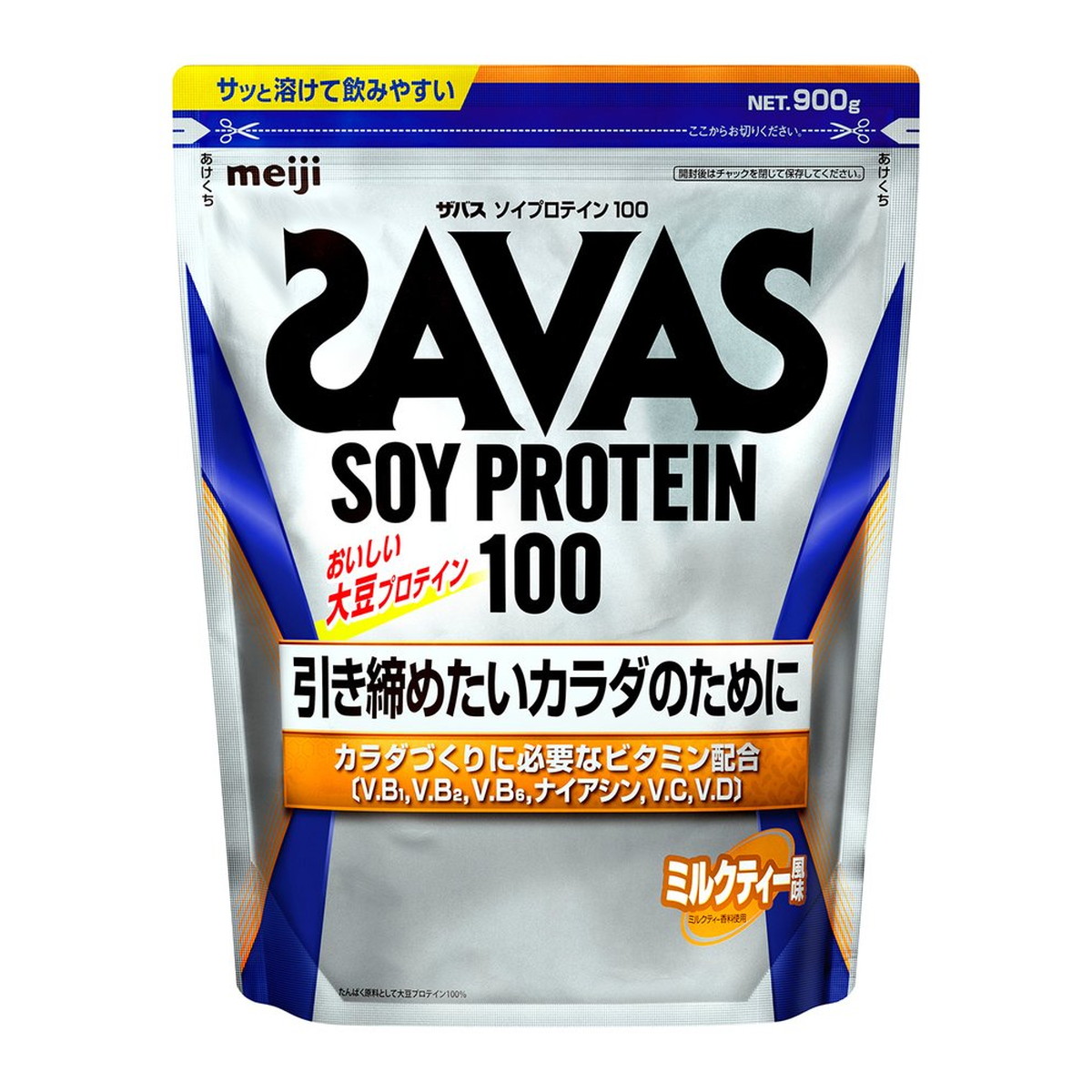【送料込・まとめ買い×5個セット】明治 ザバス ソイプロテイン 900g