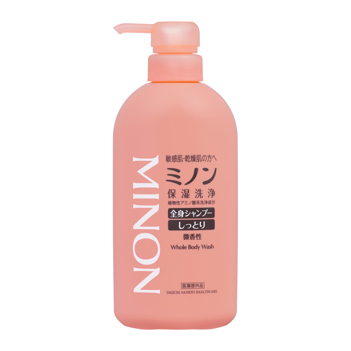【送料込・まとめ買い×7個セット】【第一三共ヘルスケア】ミノン 薬用全身シャンプー しっとりタイプ ボトル 450ml|姫路流通センター