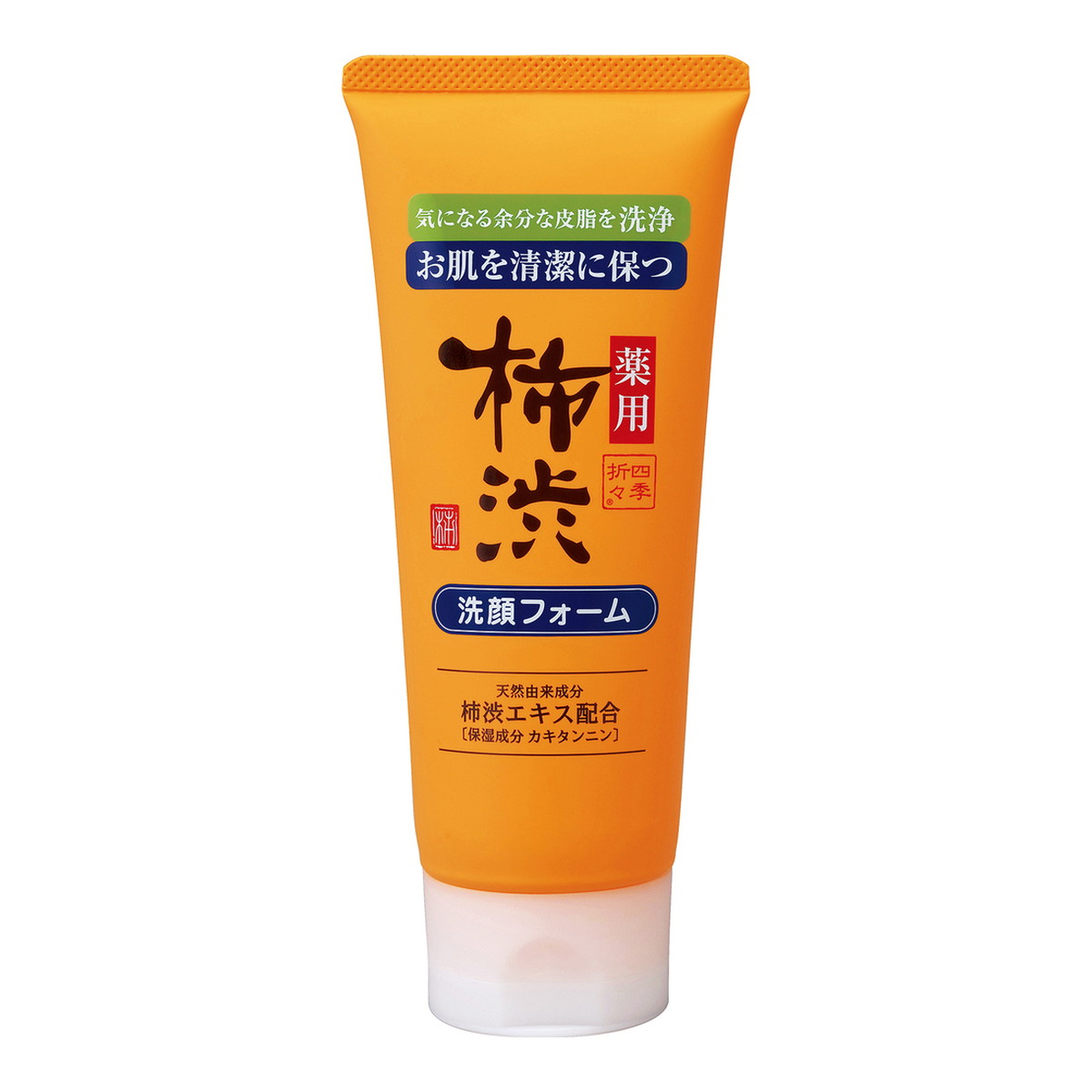 【送料込・まとめ買い×48個セット】熊野油脂 四季折々 薬用 柿渋 洗顔フォーム 130g