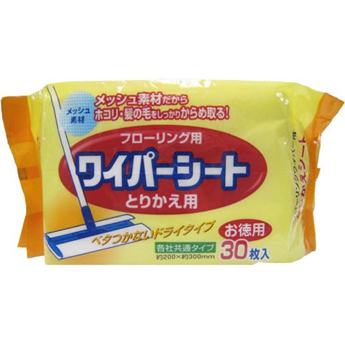 【送料込・まとめ買い×120】フローリング用 ワイパーシート ３０枚入×１２０個セット ( ドライタイプ ) ( 4580131000507 )※パッケージ変更の場合あり