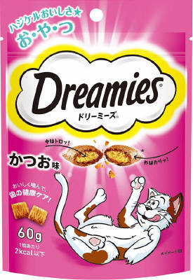 【送料込・まとめ買い×036】ドリーミーズ　かつお味　６０Ｇ ×036点セット（4902397840152）