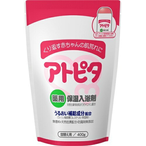 楽天市場 送料込 まとめ買い 5 丹平製薬 アトピタ 薬用保湿入浴剤 詰替え用 400g 姫路流通センター