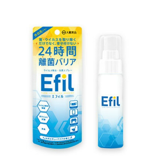 【送料込・まとめ買い×10個セット】大鵬薬品工業 Efil エフィル ウイルス除去・抗菌スプレー みずみずしいアクアの香り 50ml