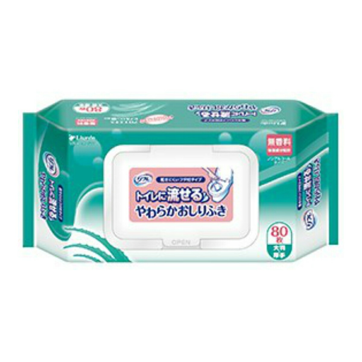 楽天市場】【送料込・まとめ買い×6個セット】リブドゥ リフレ トイレに流せる やわらかおしりふき フタつき 80枚入：姫路流通センター