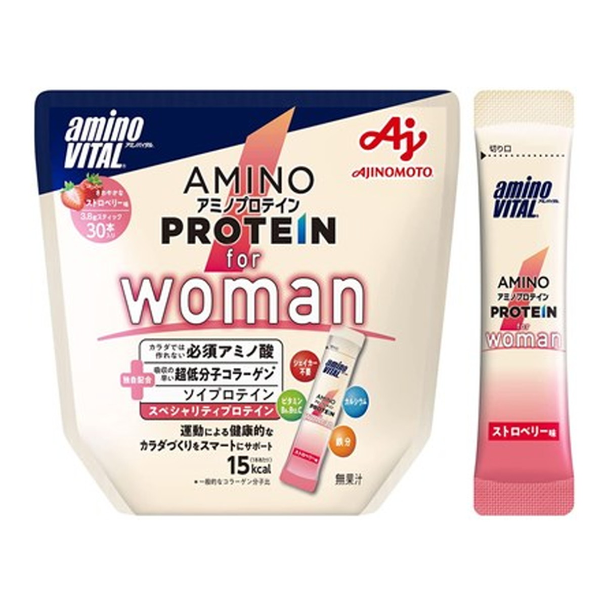 【送料込・まとめ買い×10個セット】味の素 アミノバイタル アミノプロテイン for woman 30本入 114g 26,744円