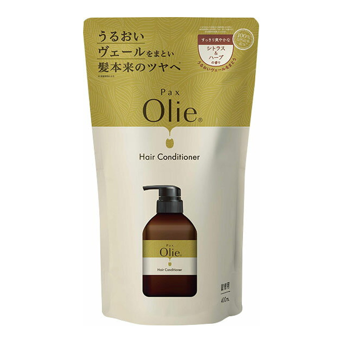 【送料込・まとめ買い×10個セット】太陽油脂 パックスオリー ヘアコンディショナー 詰替用 シトラス&ハーブ 400ml 10,310円