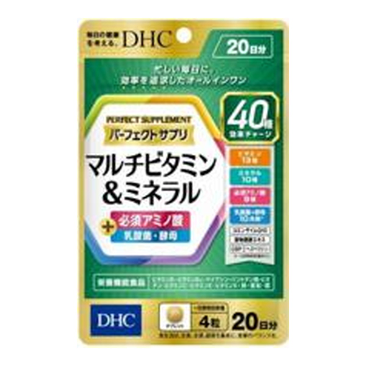 【送料込・まとめ買い&times;10個セット】DHC パーフェクトサプリ マルチビタミン&ミネラル 20日分 80粒入｜姫路流通センター