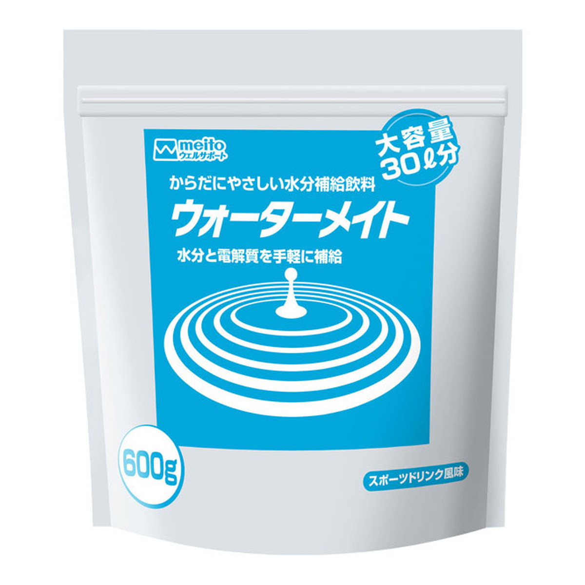 【送料込・まとめ買い×5個セット】名糖産業 ウォーターメイト スポーツドリンク風味 600g 大容量30リットル分 介護用飲料
