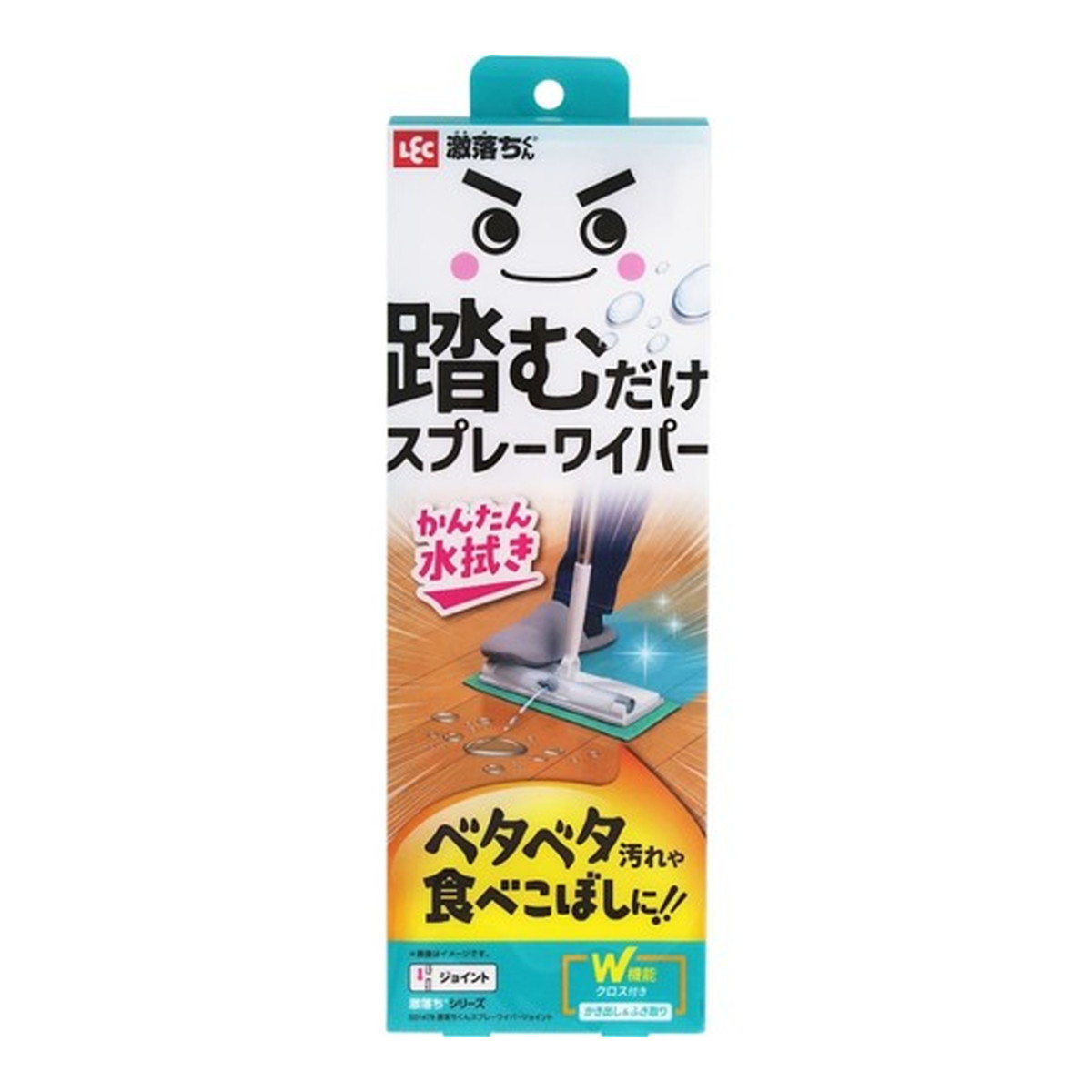 【送料込・まとめ買い×5個セット】レック LEC 激落ちくん 踏むだけ スプレーワイパー ジョイントタイプ フローリング用