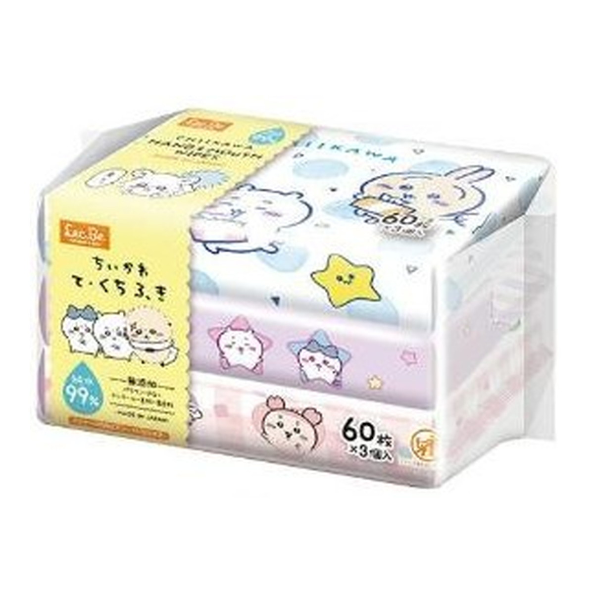 【送料込・まとめ買い×10個セット】レック ちいかわ 手口ふき 60枚×3個入 ※柄は選べません