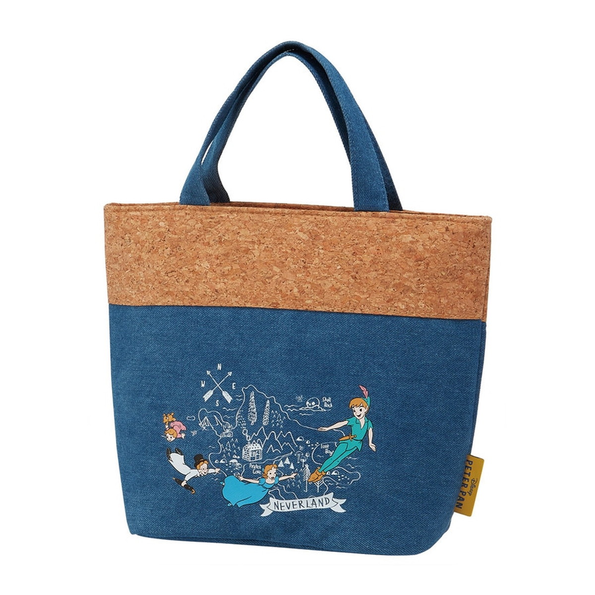 スケーター Skater コルク×デニム ランチバック M ピーター・パン お弁当袋画像