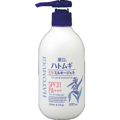 楽天市場】熊野油脂 麗白 ハトムギ UV ミルキージェル SPF50+ PA++++