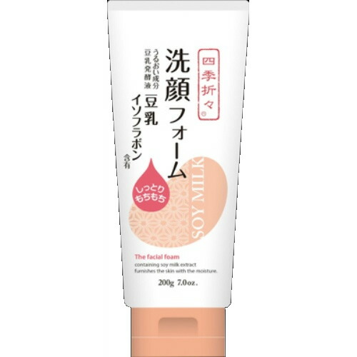 楽天市場】熊野油脂 四季折々 豆乳イソフラボン 洗顔フォーム 200g