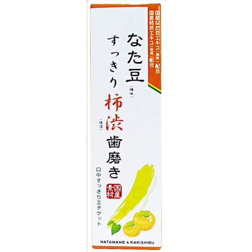【送料無料・まとめ買い&times;１０】三和通商　なた豆すっきり柿渋歯磨き粉 ( 120g ) 国産なた豆と国産柿渋のハミガキ&times;10点セット ( 4543268066587 )｜姫路流通センター