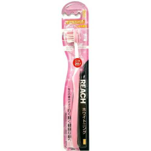 【送料込・まとめ買い×072】リーチ ホワイトニング とってもコンパクト やわらかめ 歯ブラシ×072点セット（4560279550508）