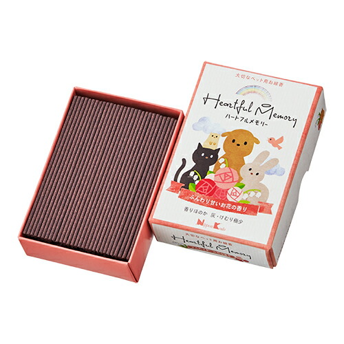 【送料込・まとめ買い×080】お線香 「 ハートフルメモリー お花の香り 」 ×080点セット(4902125895300)|姫路流通センター